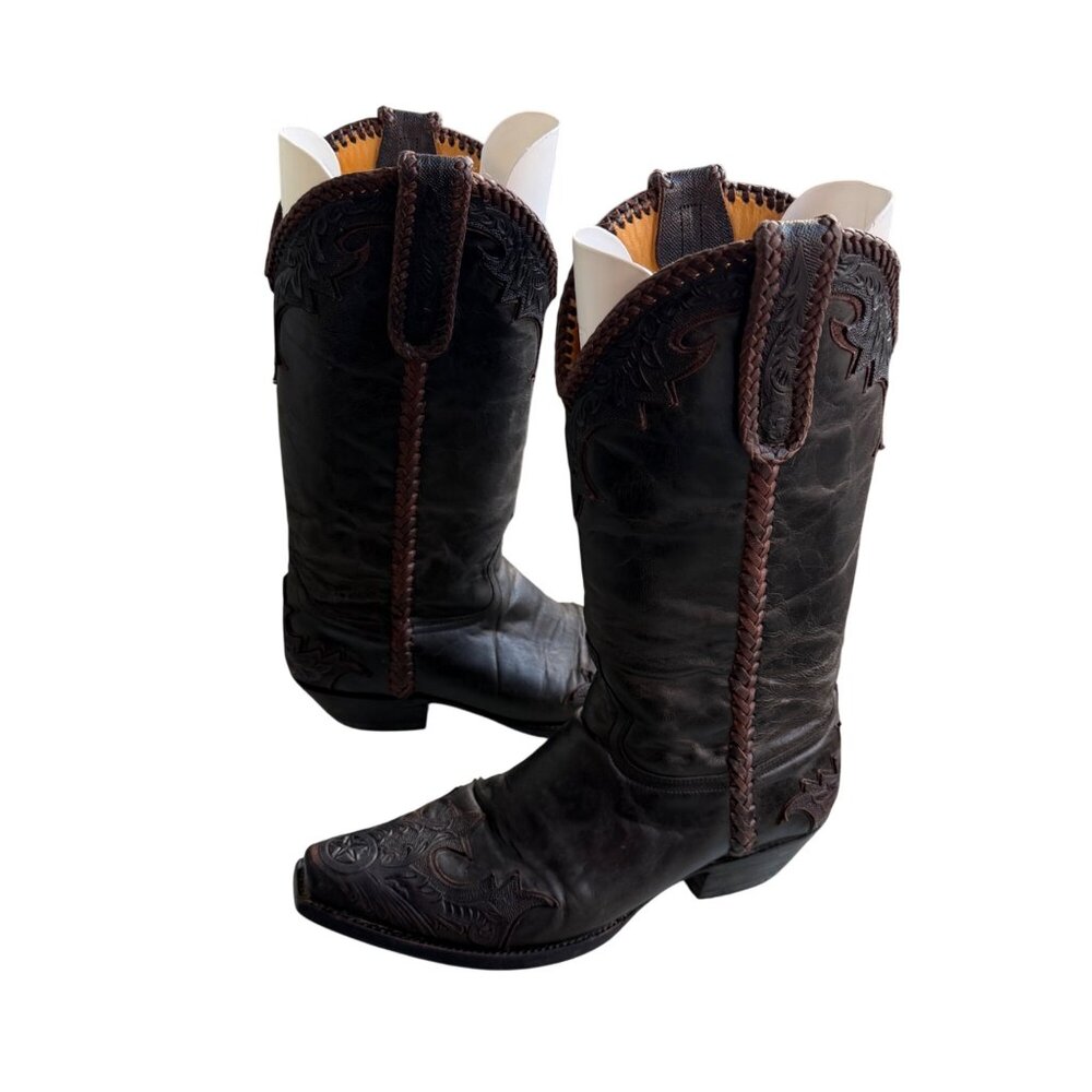 Old Gringo Julian Hand Tooled Cowboy Boots Men’s Size 8.5 D Women’s Size 10 - Picture 5 of 16